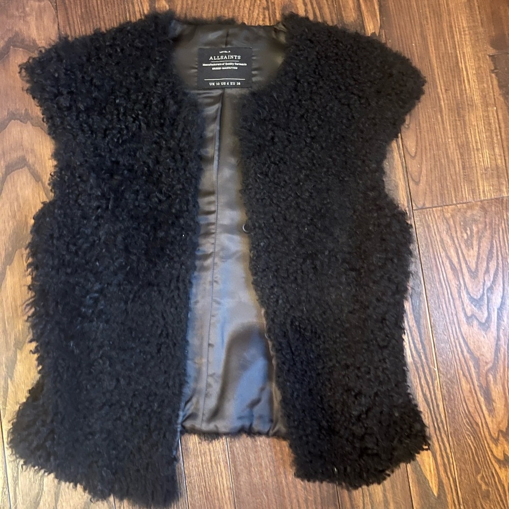 All Saints Furry Vest